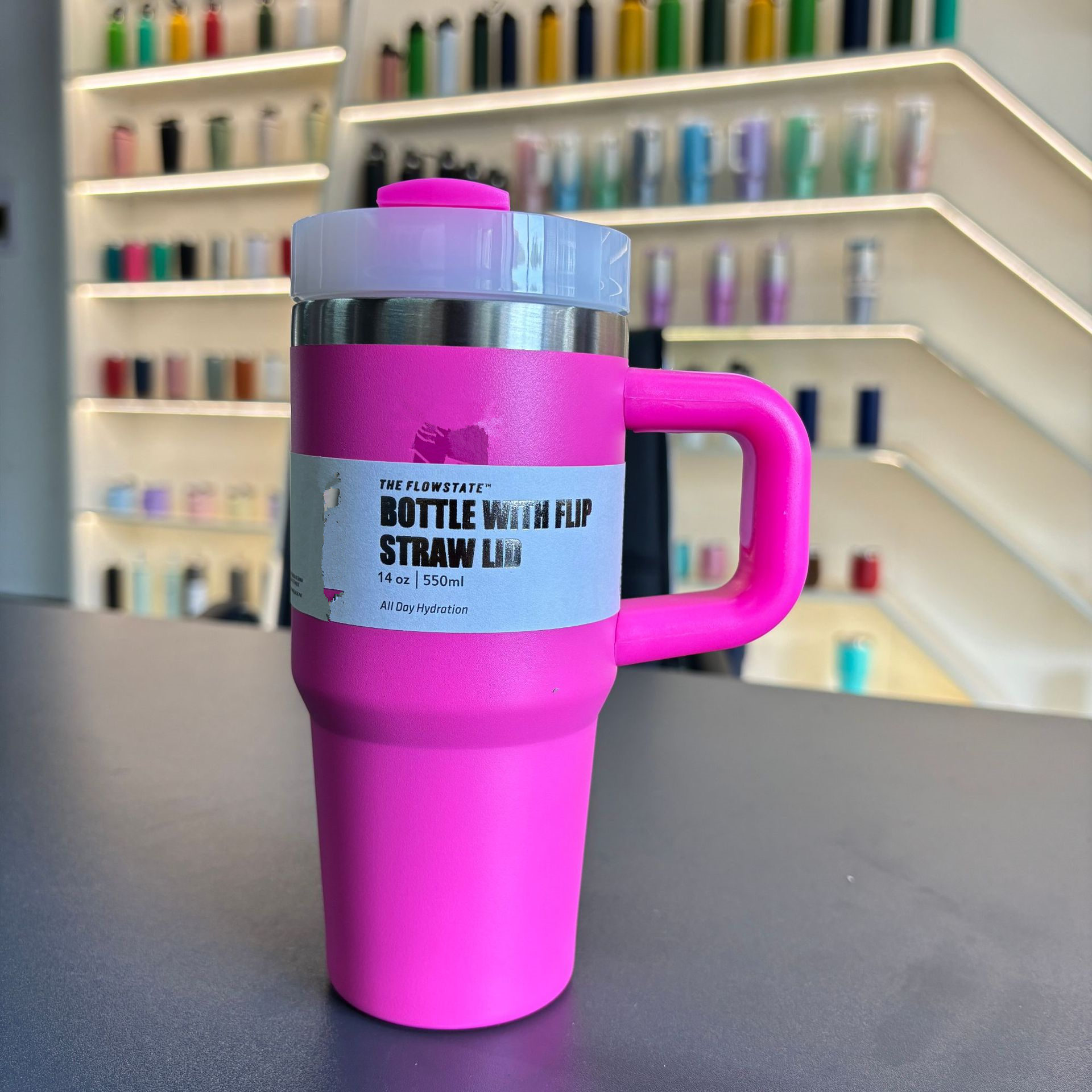 14oz TUMBLER Mug Holiday Stainless Steel Tumbler with Silicone Handle Lid and Straw Cups Mugs Target water bottles