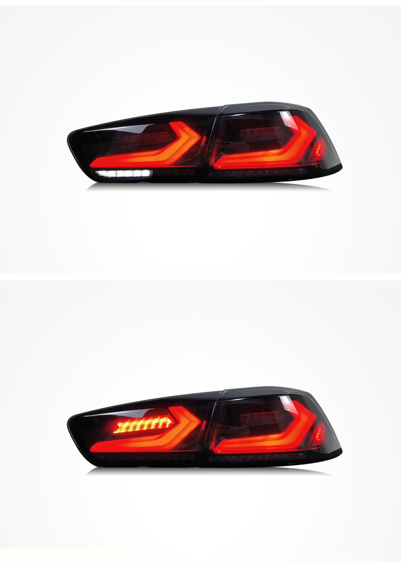 Taillight For Mitsubishi Lancer EVO LED Dynamic Tail Lights Upgrade Corvette Styling With Welcome Light Replacement