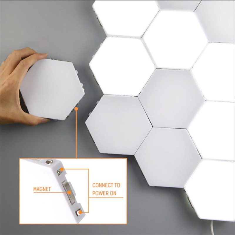 Modern Lamp Tiktok LED Night Lamp Honeycomb Lamp Touch Sensor Night Light Module Wall Lamp with Honeycomb Interior Decoration