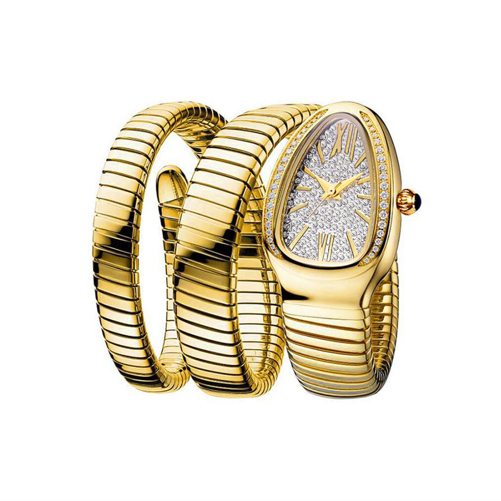Snake watchQuartz movementDiamondsStainless steelThickness 9mmDial diameter 37mmWaterproofTop qualitymanufacturers 003