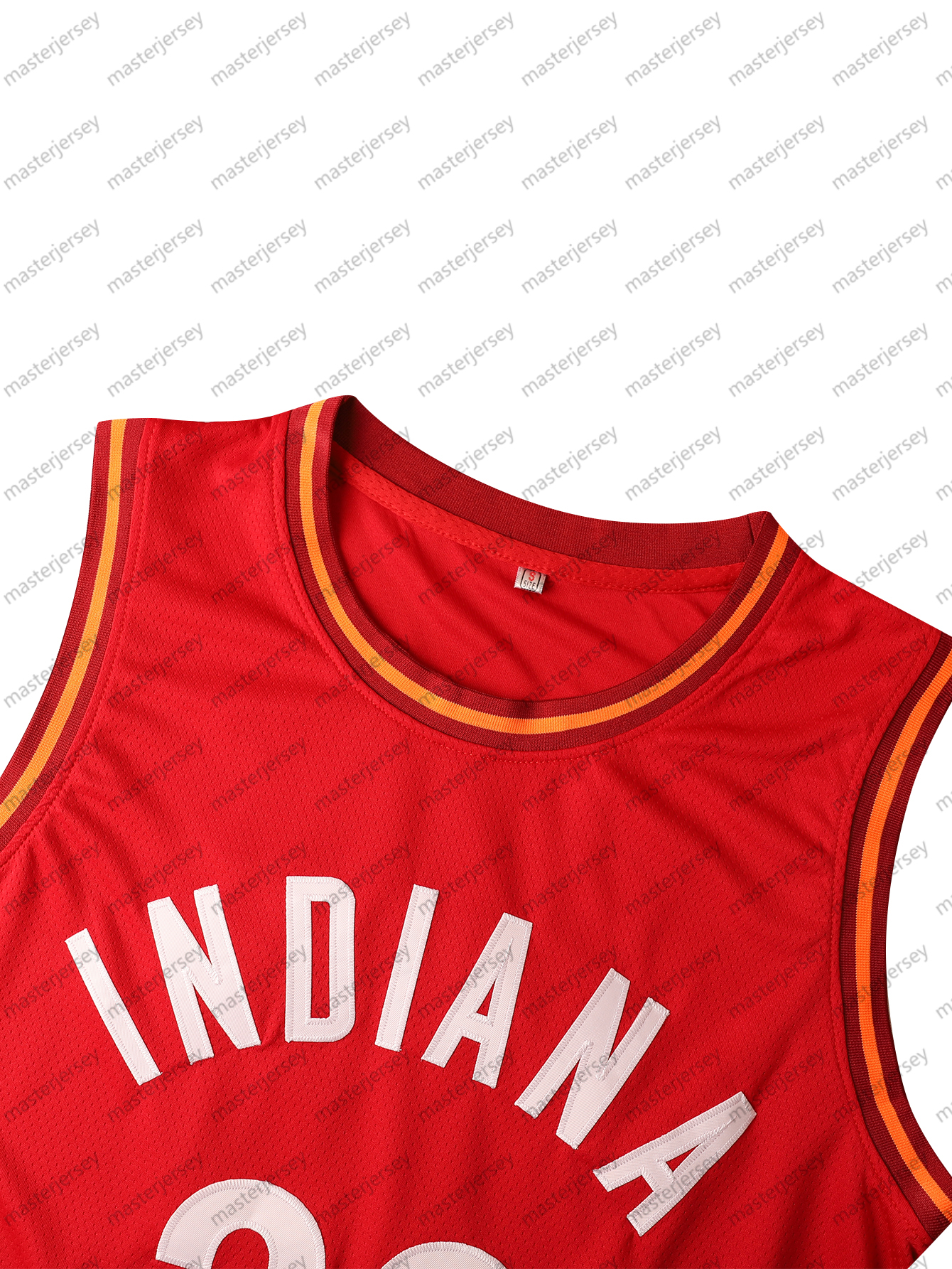#22 CLARK INDIANA Men's Basketball Jersey Sweatshirt - Embroidered Movie Mesh Letters & Numbers, Crew Neck Sleeveless Training Vest, Loose Fit At