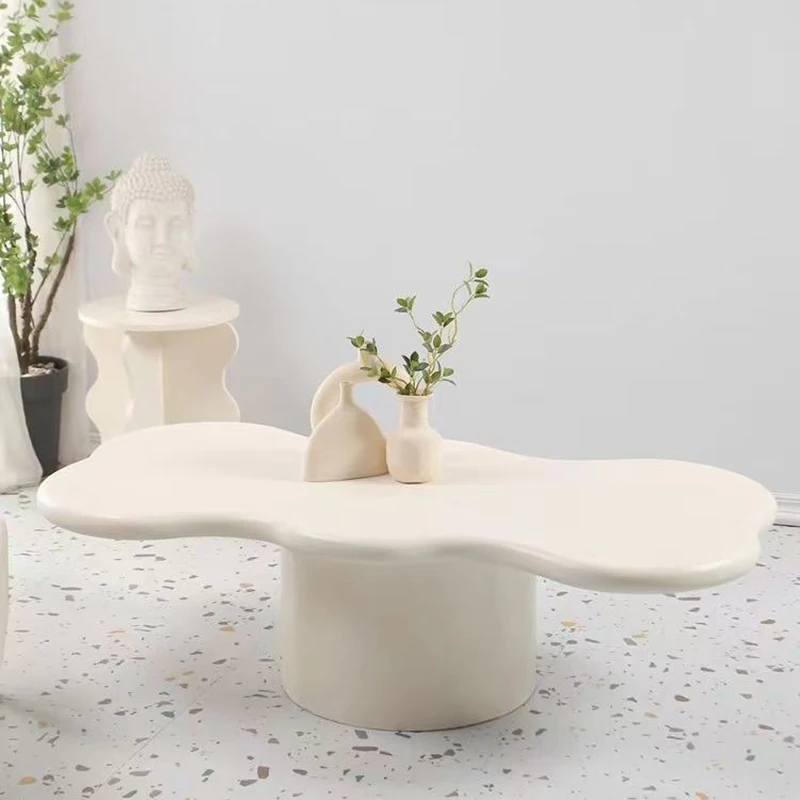 Nordic Irregular Low Table Bistro Simple Shaped Cloud Coffee Table Small Apartment Candyshaped Table Outdoor Furniture HY50CT