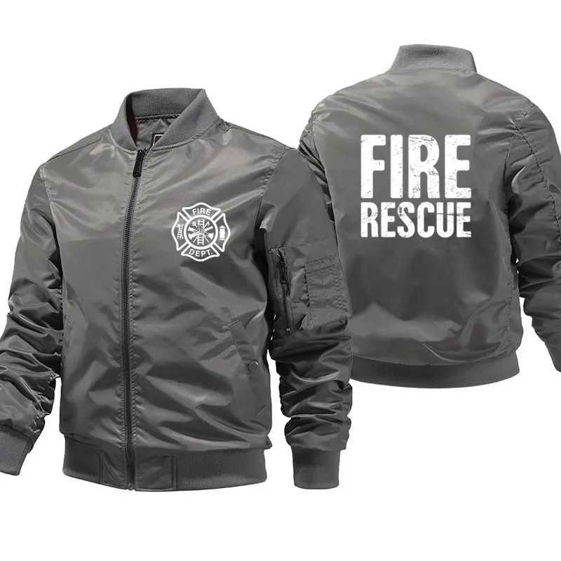 Fire Rescue Firefighter Fireman bomber jacket Ma Pilot Air Men Streetwear winter jacket mens windproof jacket S-5XL W241111