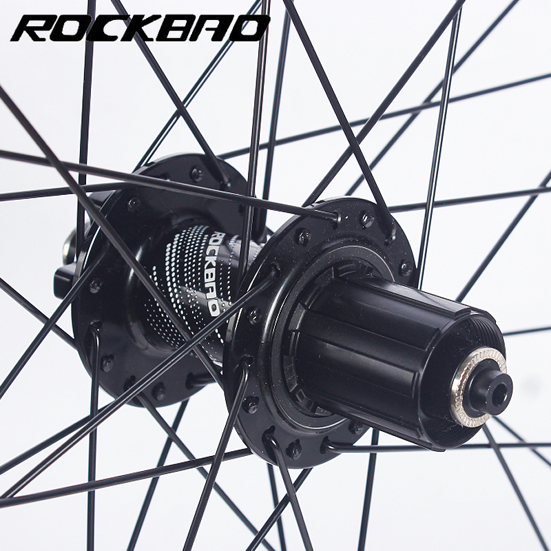 ROCKBAO 24/26/27.5/29 inches mountain bike MTB off road bike wheelset Disc Brake 4 Bearings7-12speed Quick Release Bicycle Wheel