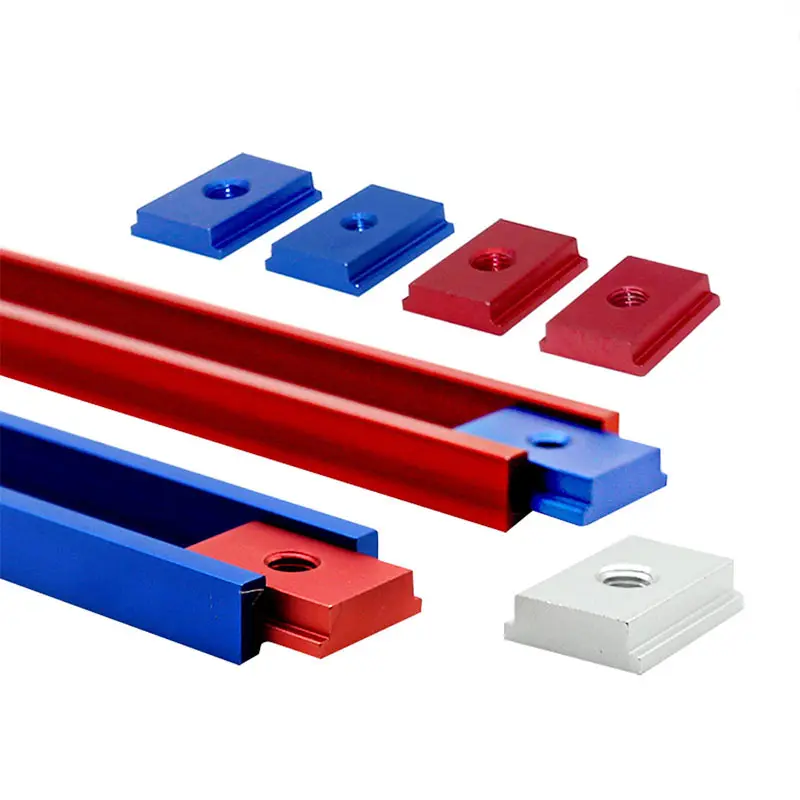 Slot Slider Aluminum T-track Sliding Bar T Slot Nut M6/M8 For 30/45 Type T-Track Jigs Screw Slot Fastener Woodworking Tools smile -Track