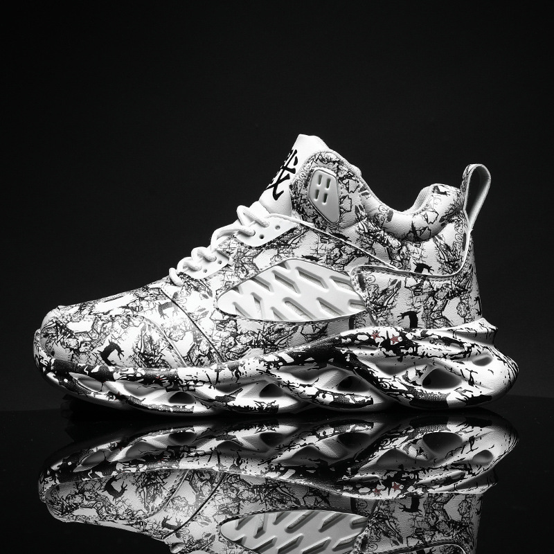 Men's Plus Size High Top Trendy Sports and Casual Basketball Shoes Size38-48.