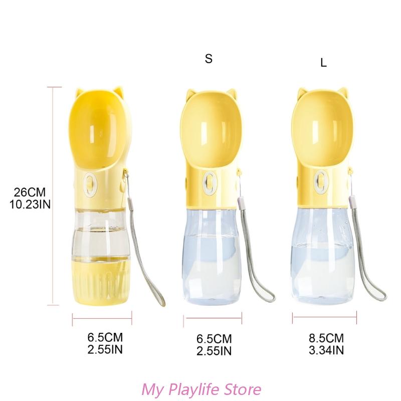 free shipping Pet Feeder Portable Food Bottle Pets Outdoor Travel Drinking Dog Bowls Water Bowl for Dogs