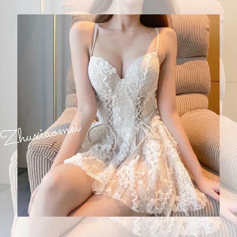 2023 New Fashionable Strap Beach Classic Women's Swimsuit High Waited One Piece the Bell Slim Embroiled Sexy Bohemian Bikini Set