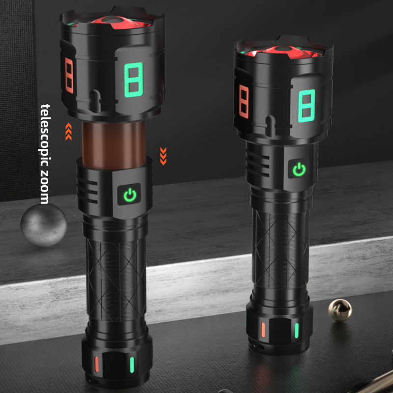 9900000LM Powerful Flashlight 4000M Long Distance Light 70W White LED XHP120 Aluminum Telescopic Zoom USB Torch For Self Defence
