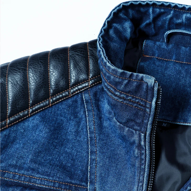 Mens denim jacket spring and autumn casual formal denim patch workwear top fashionable street decal locomotiv mens S-XXL 241108