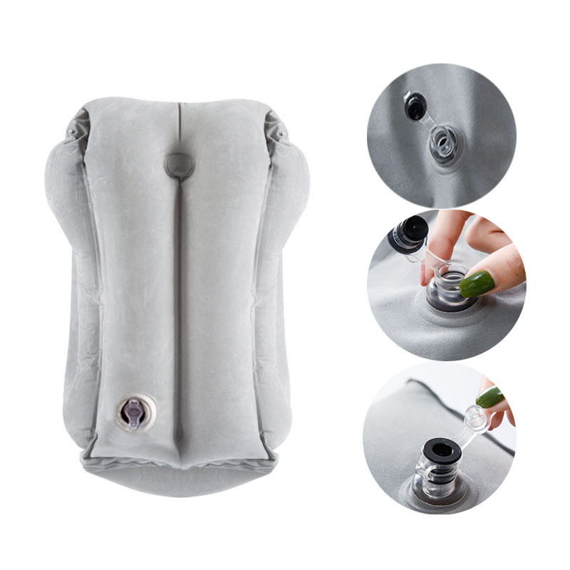 PVC Iatable 2025 Air Travel Pillow Portable Headrest Chin Support Cushions new for Airplane Plane Car Office Rest Neck Nap Pillows