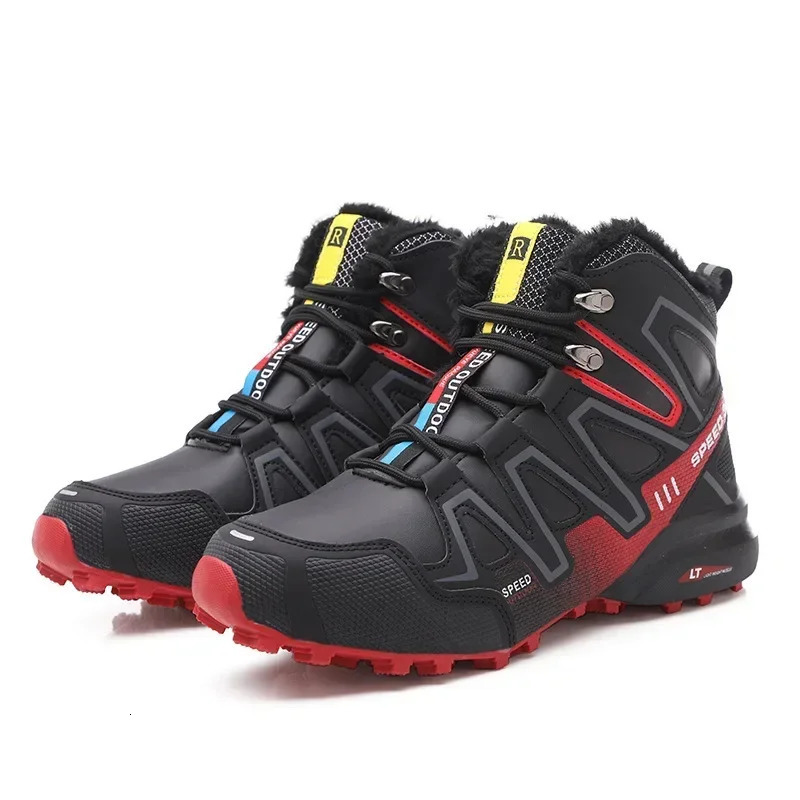 Hiking for Winter Warm Snow Outdoor Non Slip Sneakers High Quality Comfor Men Walking Shoes Waterproof Boots 241111