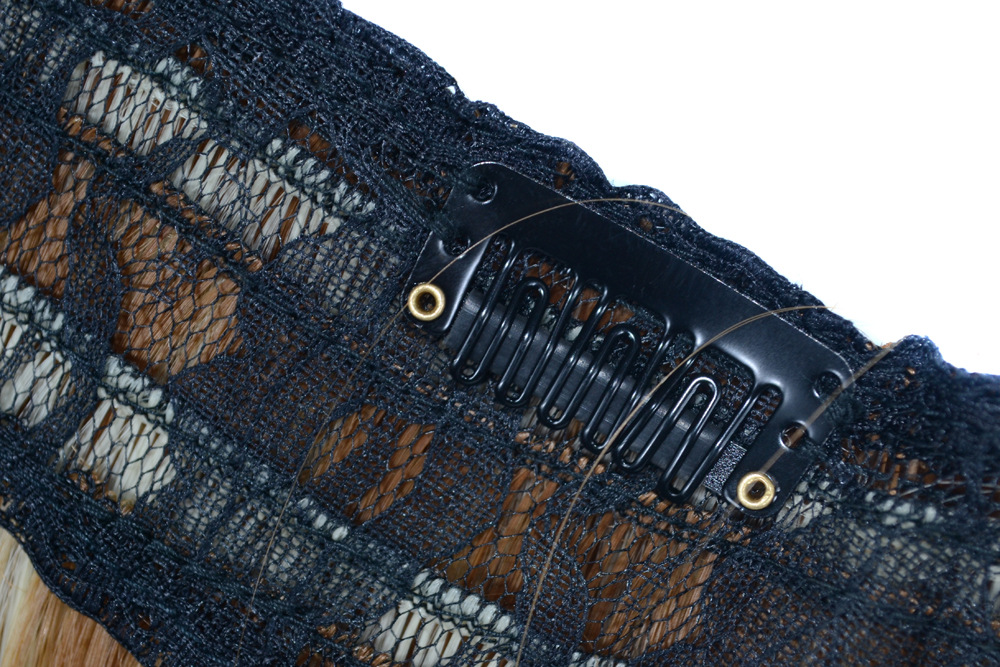 Synthetic Clip In Hair Extensions 4-clips 27H613# 2# 613# Color High Temperature Fiber Wavy Curly