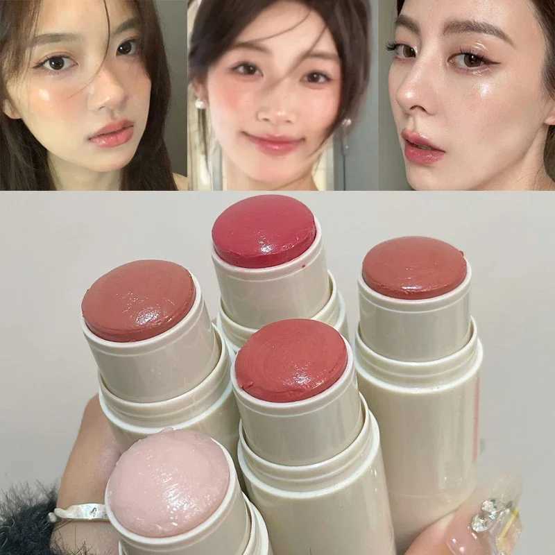 Double-ended Blush Stick Soft Face Brightening Highlight Blusher Stick Peach Pink Water Light Cheek Tint Korean Makeup CosmeticsXJ241111