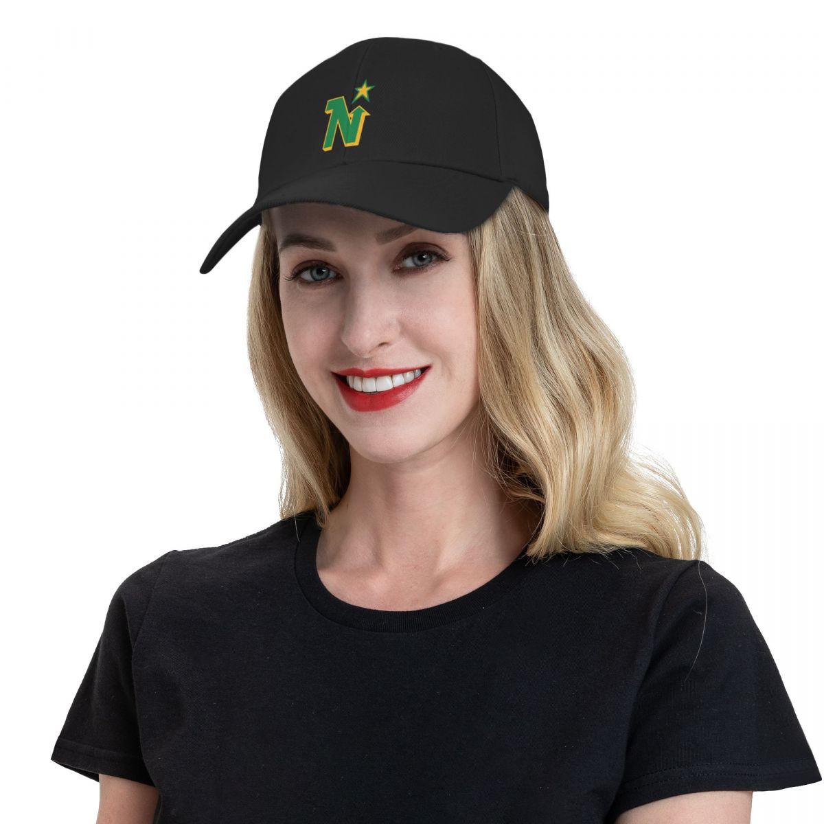 Minnesota North Stars Vintage Hockey Vintage Logo Baseball Cap Snapback Cap Bobble Hat Hip Hop Designer Man Hat Women's