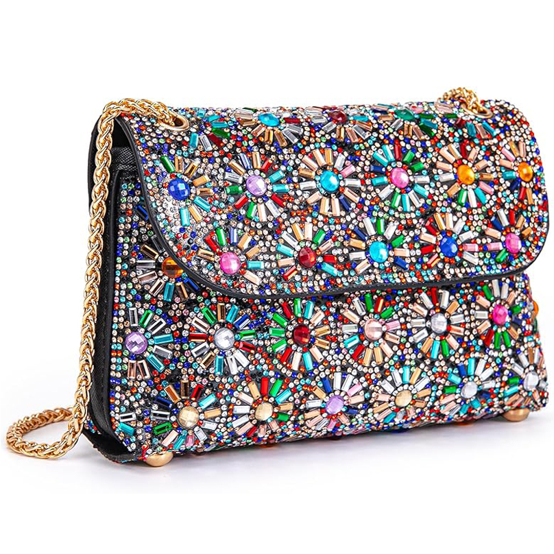 Shoulder Bags Crossbody Bag Purses Handbags Crystals Rhinestone Evening Bag for Women Clutch Purse with Chain fashion designer bag