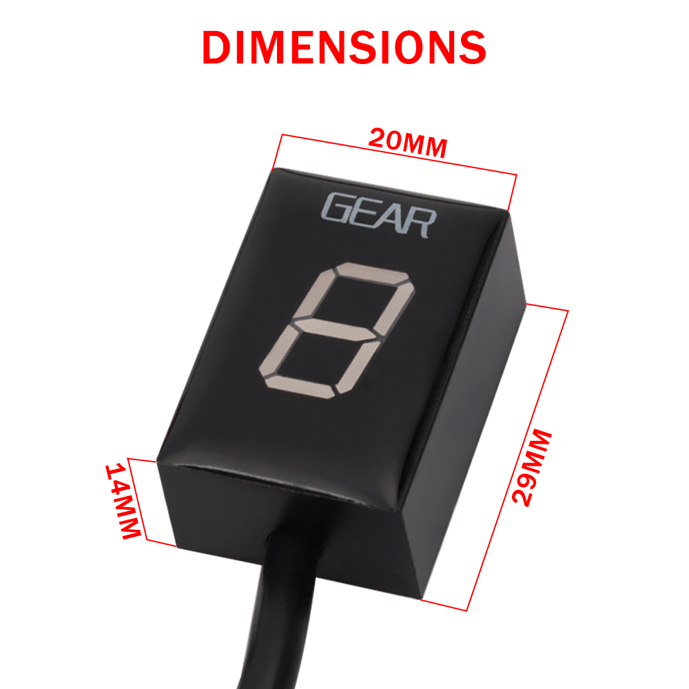 For Aprilia ETV 1000 RSV Mille RSV4 Non-ABS SL1000 Motorcycle Gear Indicator 1-6 Speed LED Digital Display ECU Plug