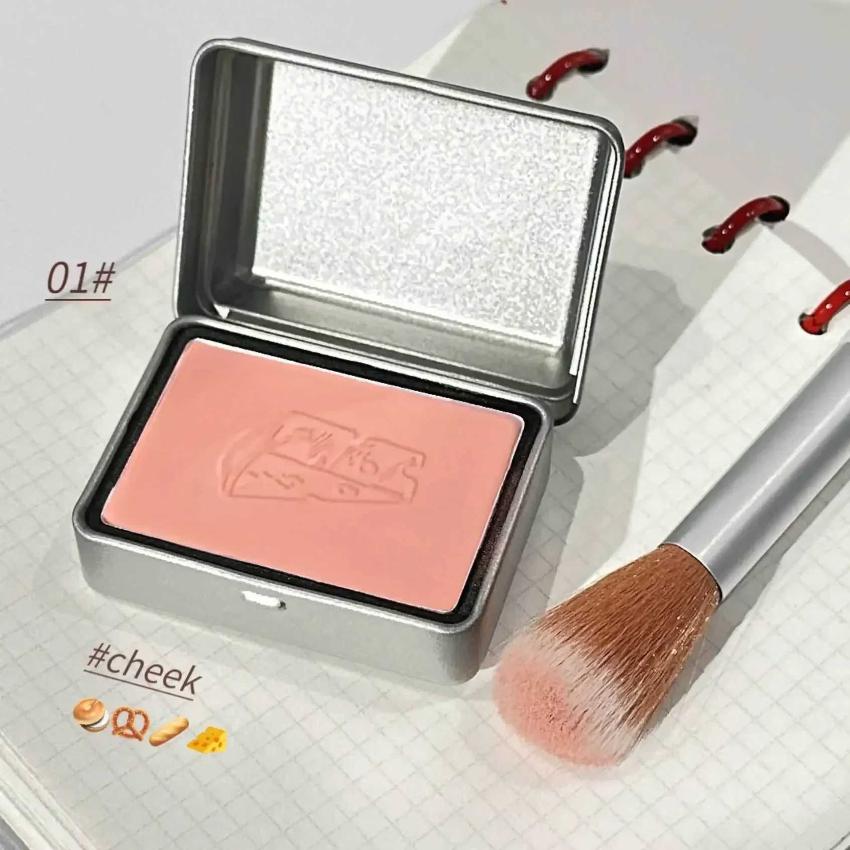 Iron Box Blusher Mineral Powder Long-lasting Natural Cheek Contour Tint Pink Facial Blusher Cosmetics Single Color Blush PaletteXJ241111