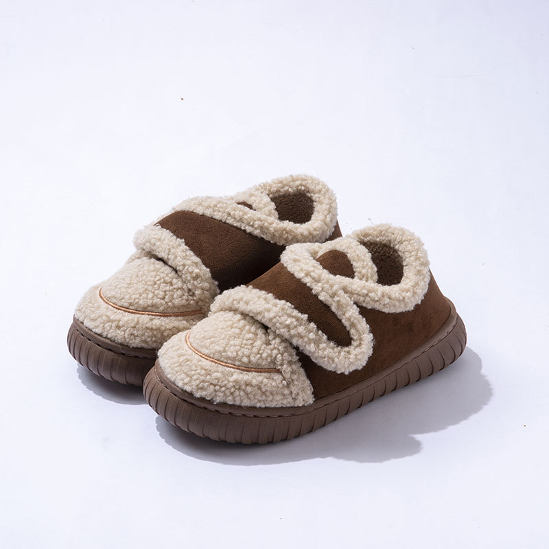 Thick Soled Woolen Cotton Slippers Bag With Women's 2025 Designer Winter New Style For Outerwear With Plush Insulation And Anti Slip Women's