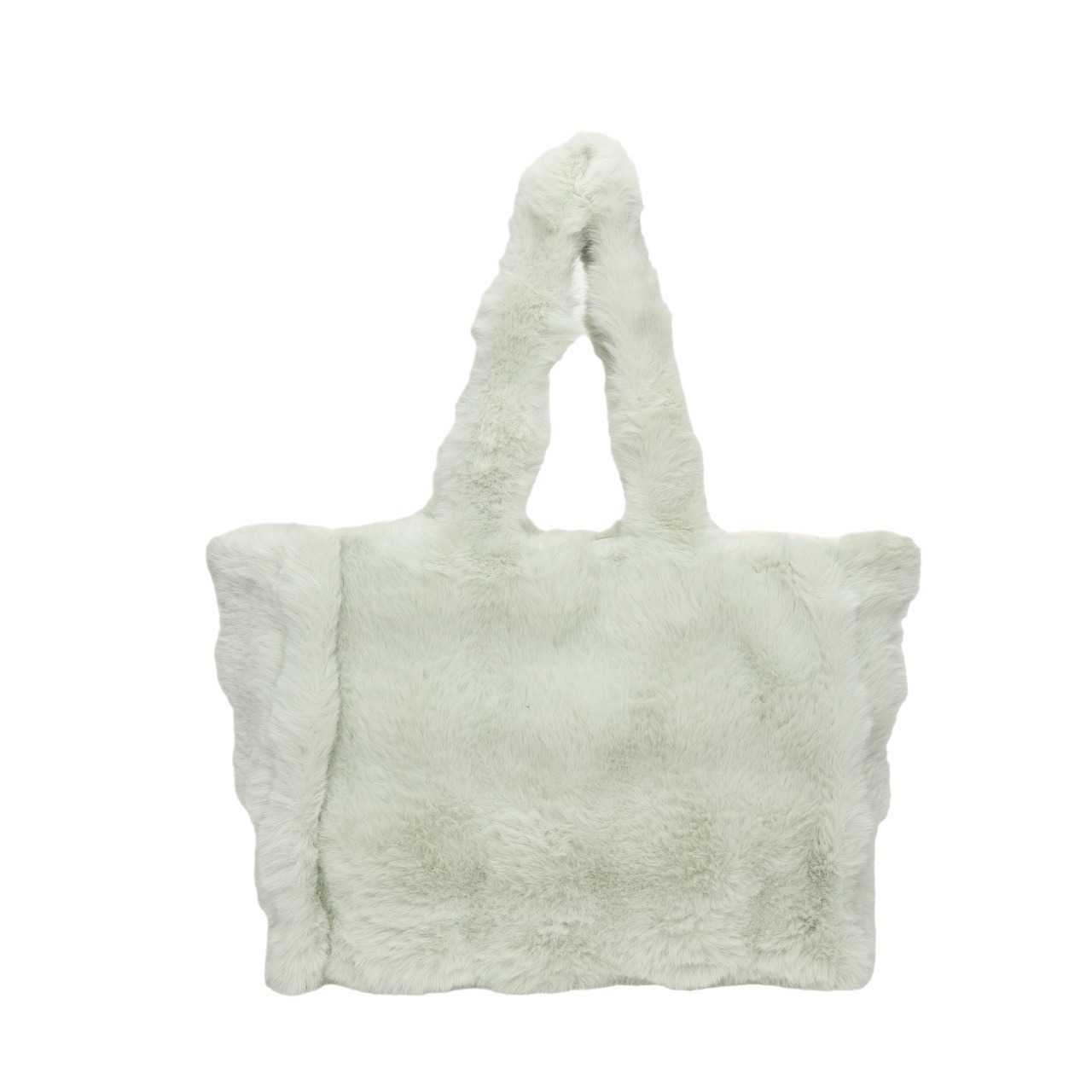 Winter furry women's bag, three-dimensional fashion, large capacity women's shoulder bag, soft plush handbag, crossbody bag 241115