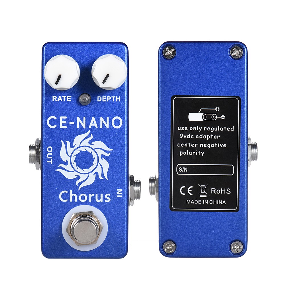 MOSKY CE-NANO CHORUS Electric Guitar Chorus Effect Pedal Full Metal Shell True Bypass for Bass Guitar Ukulele Musical Instrument