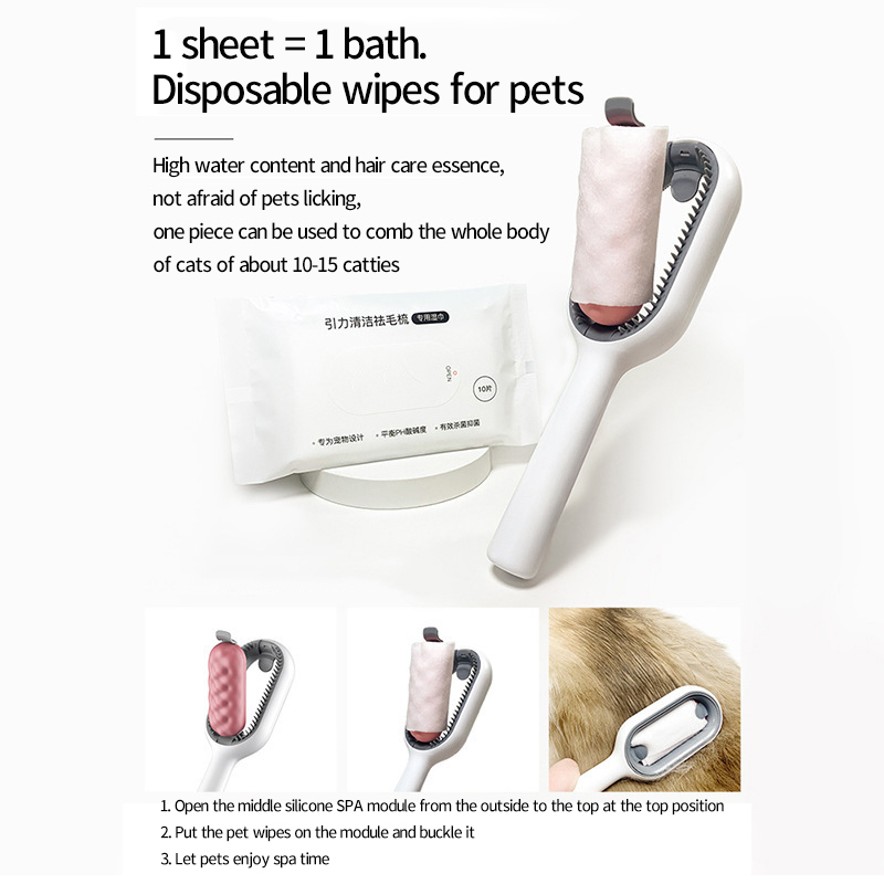 Cat Dog General Pet Grooming Brush Double Side Use Floating Sticky Hair Cat Brush Remove Grooming Comb Pet Cleaning Supplies