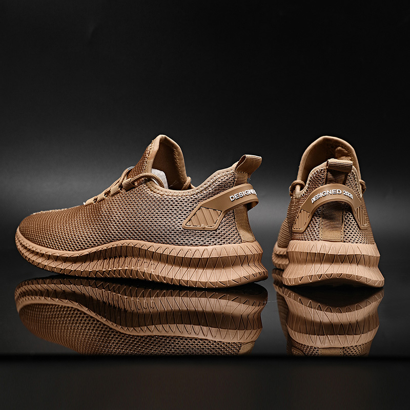 Men's Sports Shoes Casual Shoes Men's Mesh Shoes Breathable Good Wear Brown Men's Tennis Sports Men's Sports Free of Charge