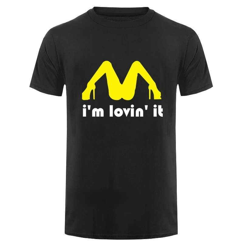 Funny Tee Tricolor I'm Loving It Inapropriate Offensive Sex TShirt Male Fun Humor Tops Summer Casual shirts for men O-Neck Tops