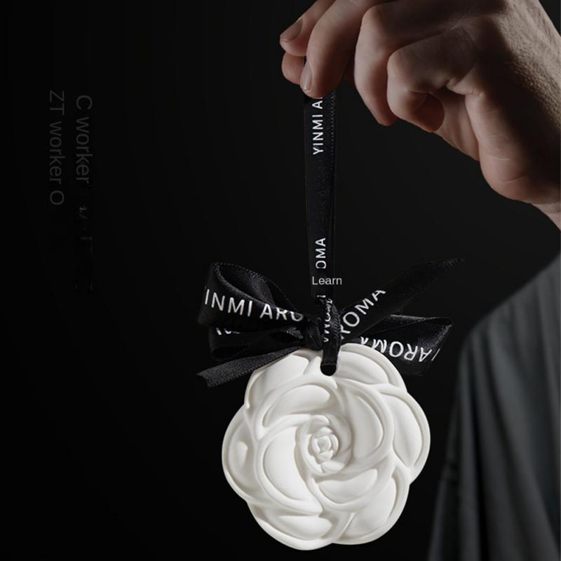 1~10PCS Beautiful White Flower Car Hanging Air Freshener Perfume for Car Styling Fresh Air Purifier Interior Decorations 8d19d 5 ac8a5