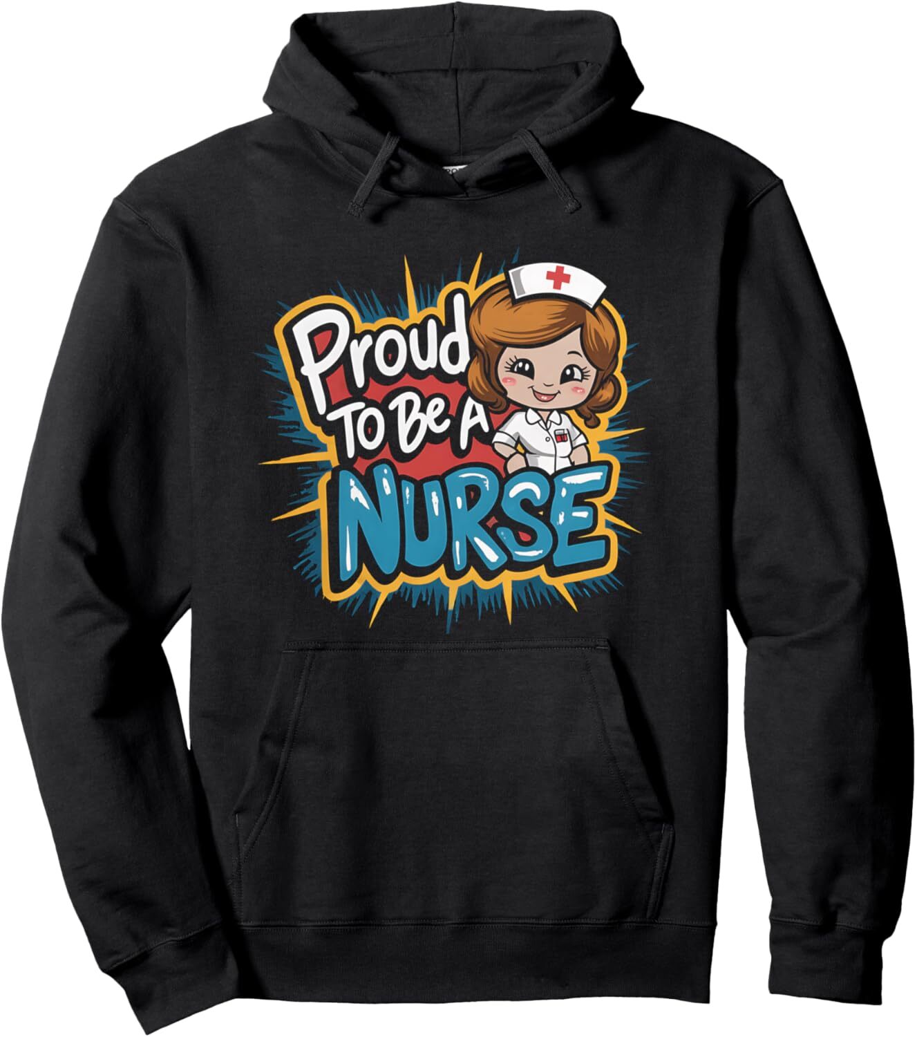 Hoodie for Mens Womens Nurse Proud To Nurse Nursing Student RN Nurse Life Pullover Hoodie Graphic Hoodies sweatshirt