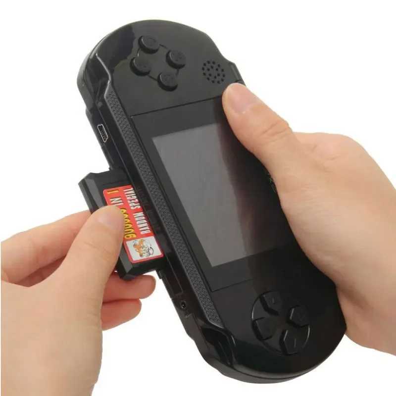 Portable Game Players 3 Portable 16 Bit Retro PXP3 Slim Station Video Games Player Handheld Game Console 2pcs Game Card built-in 156 Classic Games z24