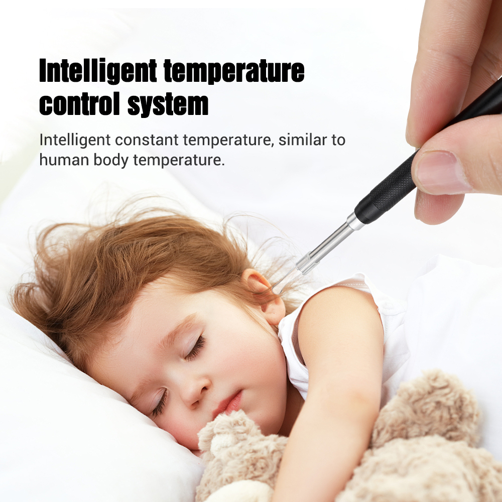 3.5mm Visual Ear pick with LED HDEndoscope Otoscope Ear Canal Cleaning Earwax Cleaning Oral Exam Support Android System Computer