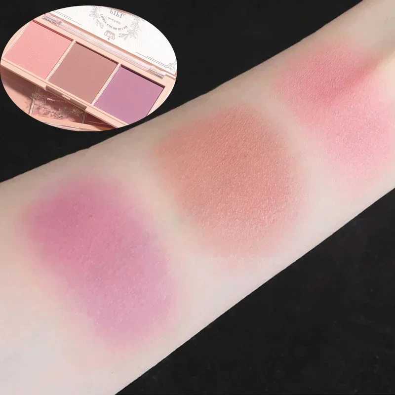 3 Colors/set Blush Plate Peach Pallete Ace Mineral Pigment Cheek Blusher Powder Makeup Professional Contour Shadow Pink BlushXJ241111