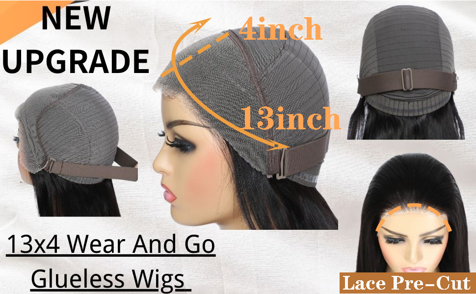 5x5 HD Lace Closure Wigs Human Hair 5x5 Water Wave Wear and Go Glueless Wigs Pre Plucked Pre Cut Lace Wig For Women Wet and Wavy Curly Closure Wig Nau