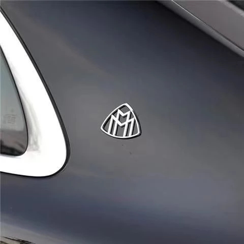 1pcs 3D Maybach Side Emblem Metal Car Logo sticker Rear Bumper tail door trunk sticker car rear Emblem sticker Accessories
