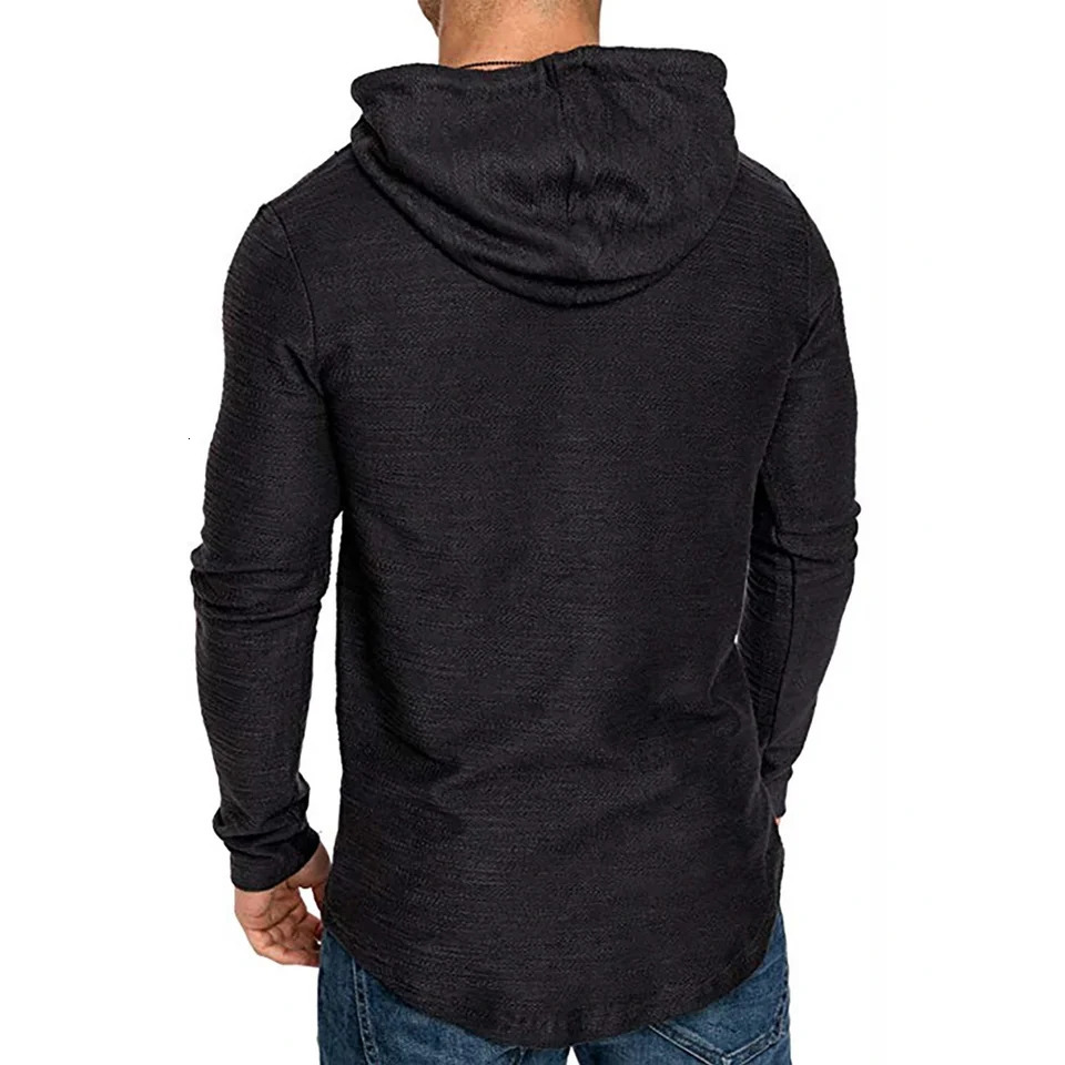 spring and autumn streetwear fashion mens solid color hoodie sweater hoodie casual loose thin jacket 241111