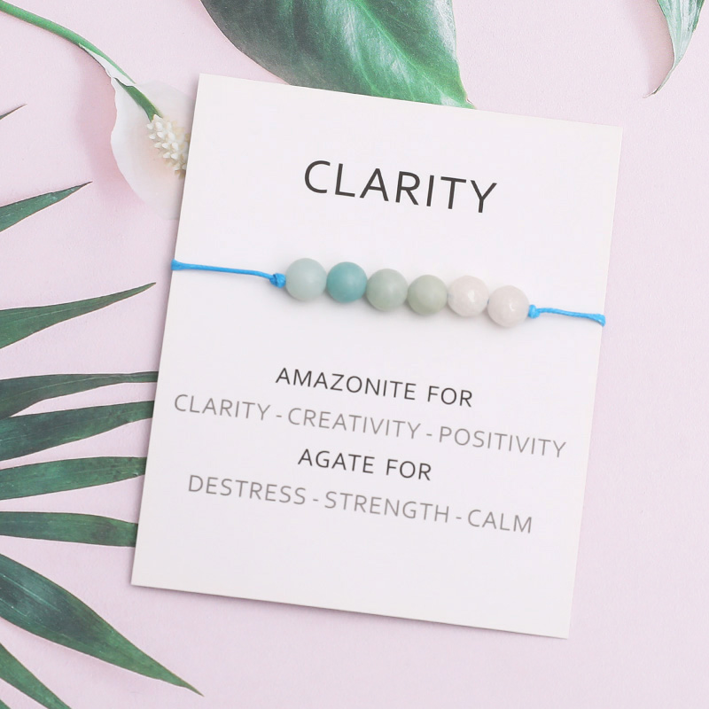 Natural ite new Agate Bracelet 2025 Clarity Bracelet ite Jewelry for Women Men Energy Healing Stretchy Bracelet Gift