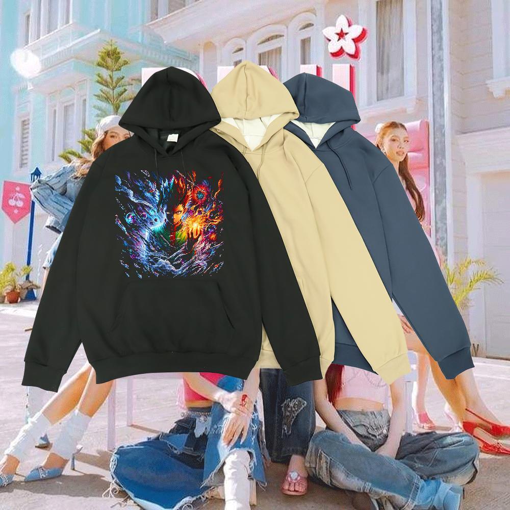 2024 Man Hoodie Breathable Cool Design Men Clothes Hoodie Floral Print Pullover Hoodie Street Casual Tech Fleece