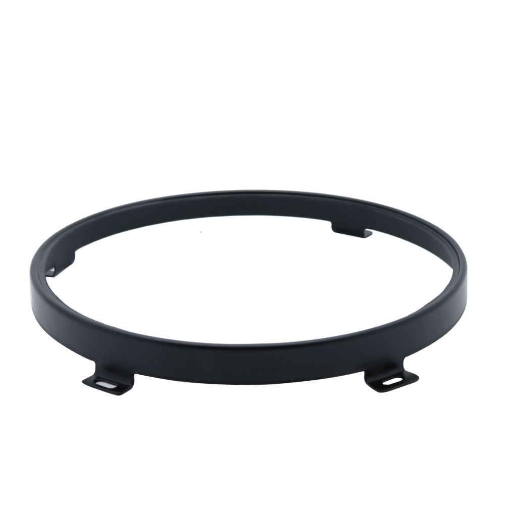 1 Pair Black Round Headlamp 7" Inch Headlight Mounting Ring Trim Bracket For Jeep Wrangler JK TJ Install Support Mount Bracket 28054