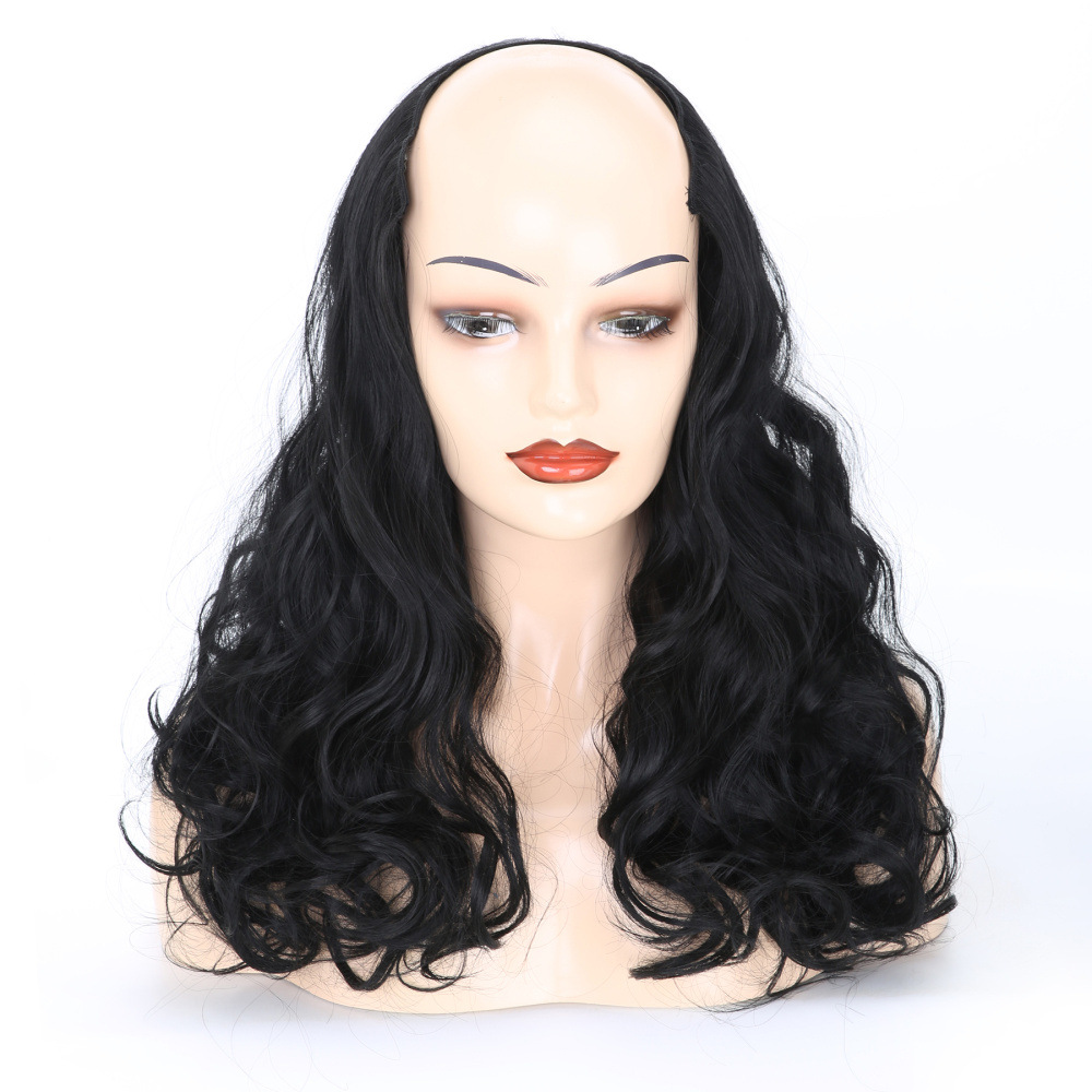 Synthetic Clip In Hair Extensions 4-clips 27H613# 2# 613# Color High Temperature Fiber Wavy Curly