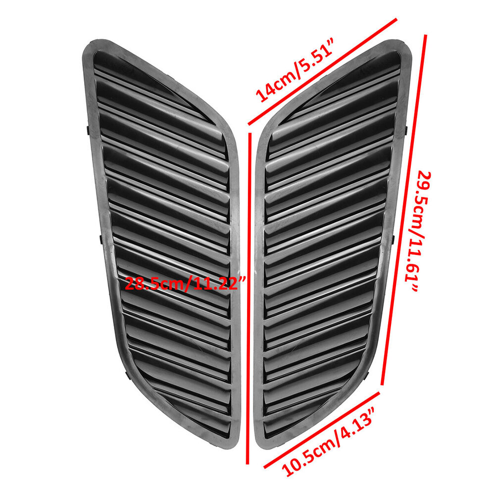 Engine Hood Louvers Scoop Bonnet Vent For E90 E91 E92 E93 F30 F80 E46 M3 Air Intake Cover Black/Carbon