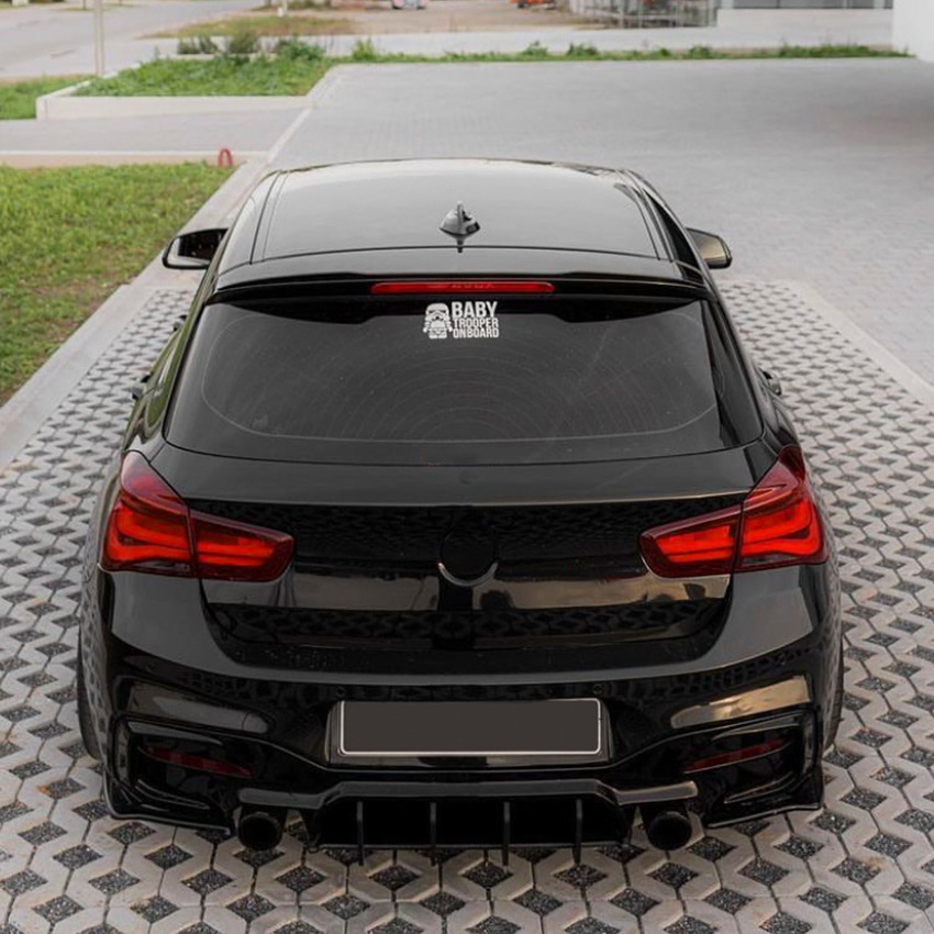 For 1 Series F20 LCI M140i MP 2015-2019 Rear Bumper Lip Diffuser Spoiler Splitter Protector Car Styling Auto Accessories