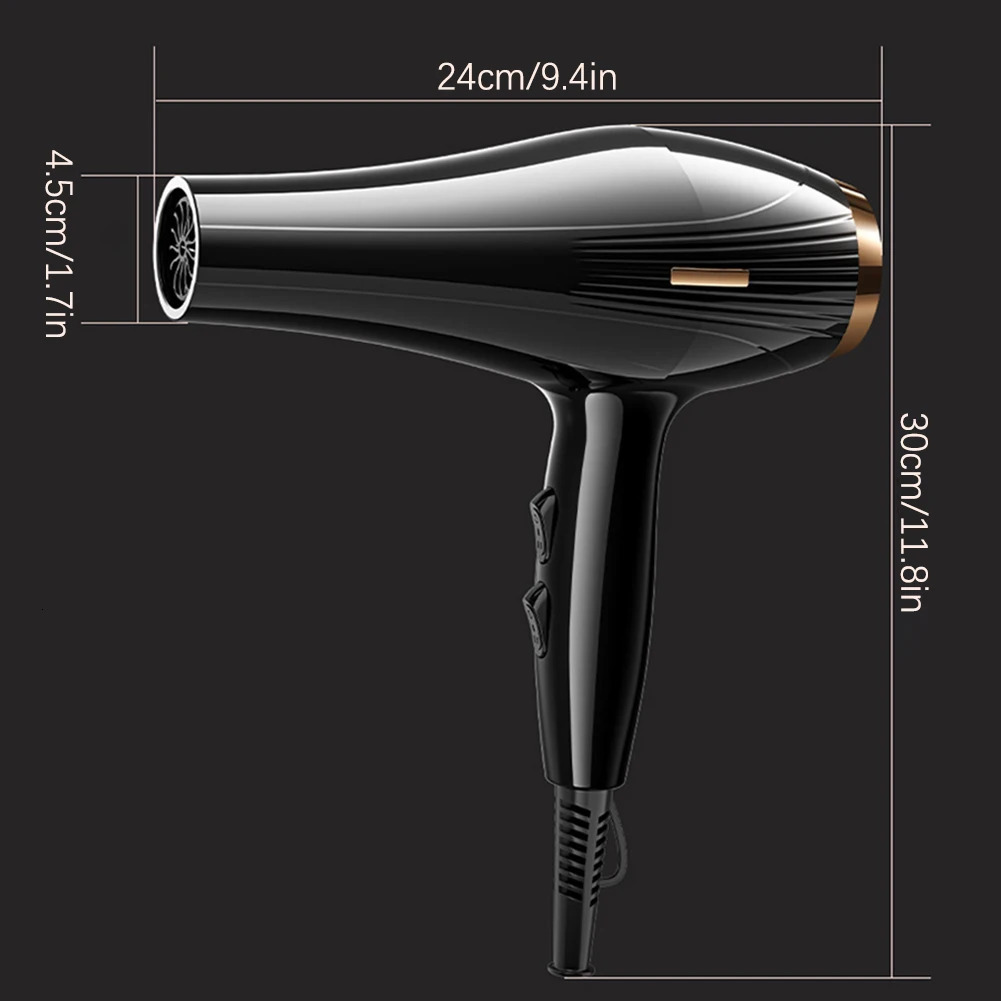6 In 1 High-Powered Low Noise Hair Dryer Powerful Fast Dry Cold Wind Hair Dryer For Home Travel Hair Styling 241111