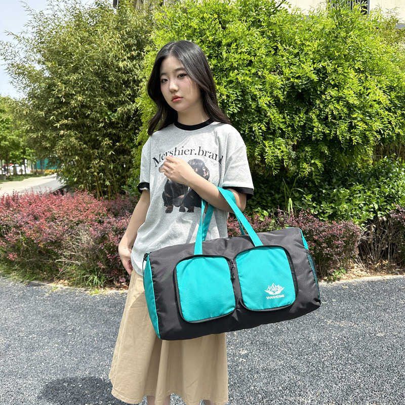 Portable Folding Storage Bag Hand Held Training Bag Mens and Womens Outdoor Short Distance Large Capacity Travel Bag