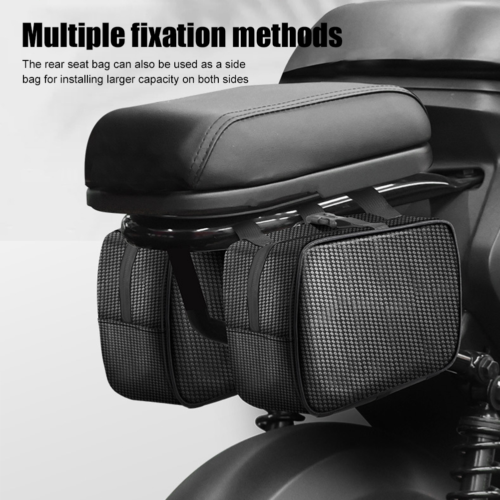 Electric Bicycle Carrier Trunk Pannier Rack Bag Waterproof Travel Tail Bags Large Capacity Night Reflective Cycling Accessories