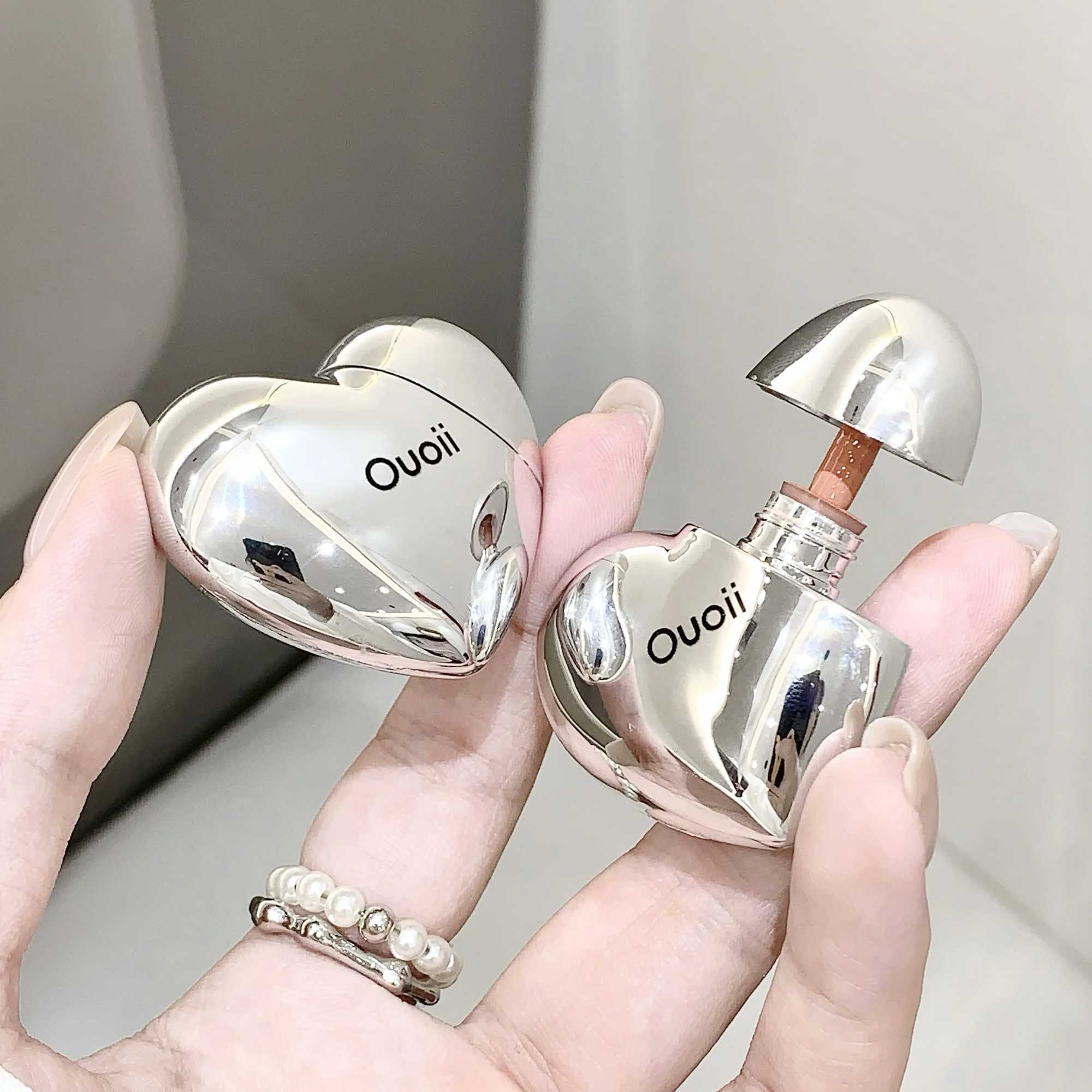 Beautiful Heart Shape Matte Liquid Blush Highly Pigmented Lightweight Long Wear Smooth Cute Silver Blush for CheeksXJ241111