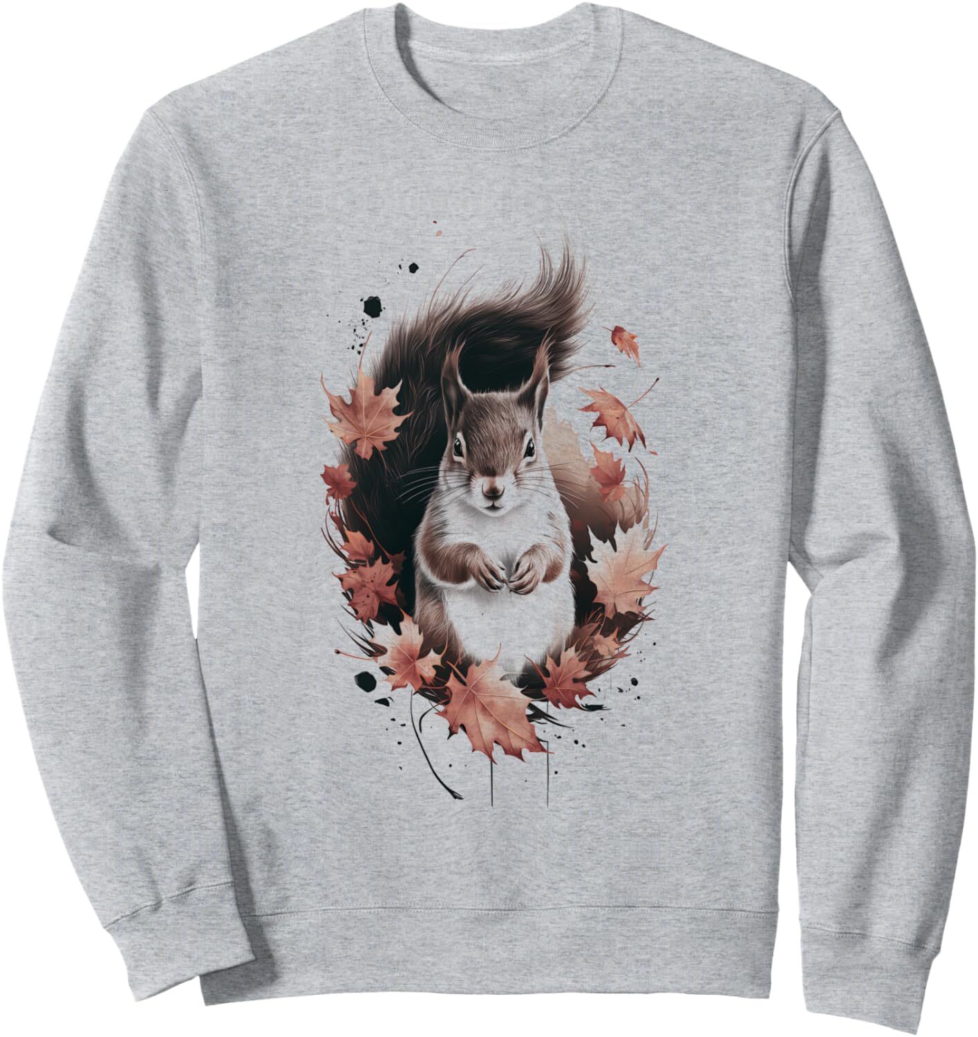 Long Sleeve Shirts for Men sweatshirt Squirrel Lover Autumn Forest Wildlife Animal Gift Sweatshirt T shirt Tee Streetwear Casual tops clothes