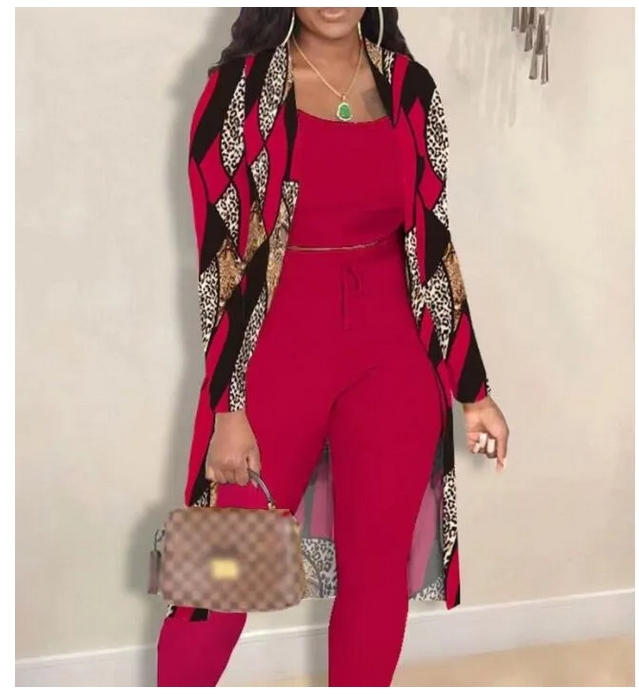 Luxury Womens Tracksuits Geometric Printed Three Piece Set Sports Vest Windbreaker Jacket Sweatpants Jogging Suit Stretchy Designer Sets Women Clothes