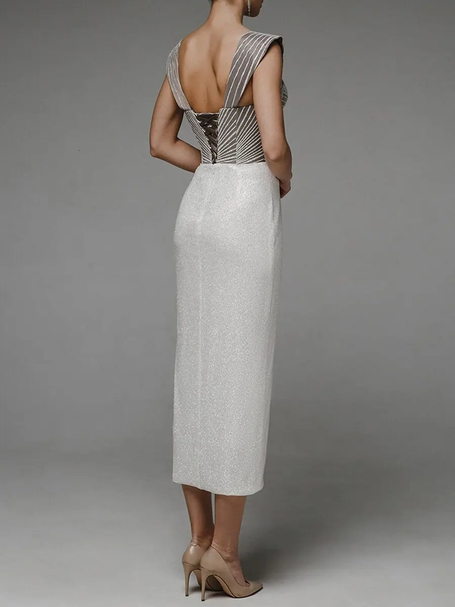 Women Sexy Vneck Evening Party Dresses Sleeveless Suspender Backless Embroidered Hip Banquet Long Vestidos Clothes Traf 240327