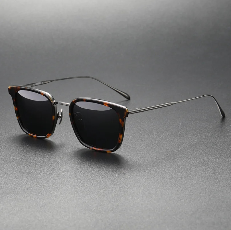 Retro polarized sunglasses frame pure mens glasses high-quality goggles for outdoor driving sunglasses 241108